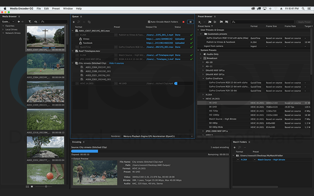 Adobe Media Encoder 2022 22.5.0.57 Screenshot
