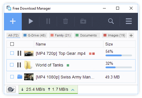 Free Download Manager Preview